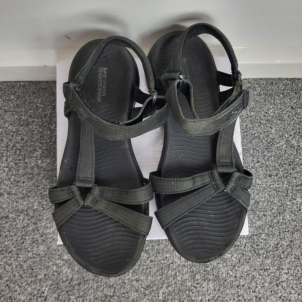 Skechers Women's On The Go 600 Brilliancy Black Sandals UK Size 4 - Picture 6 of 8